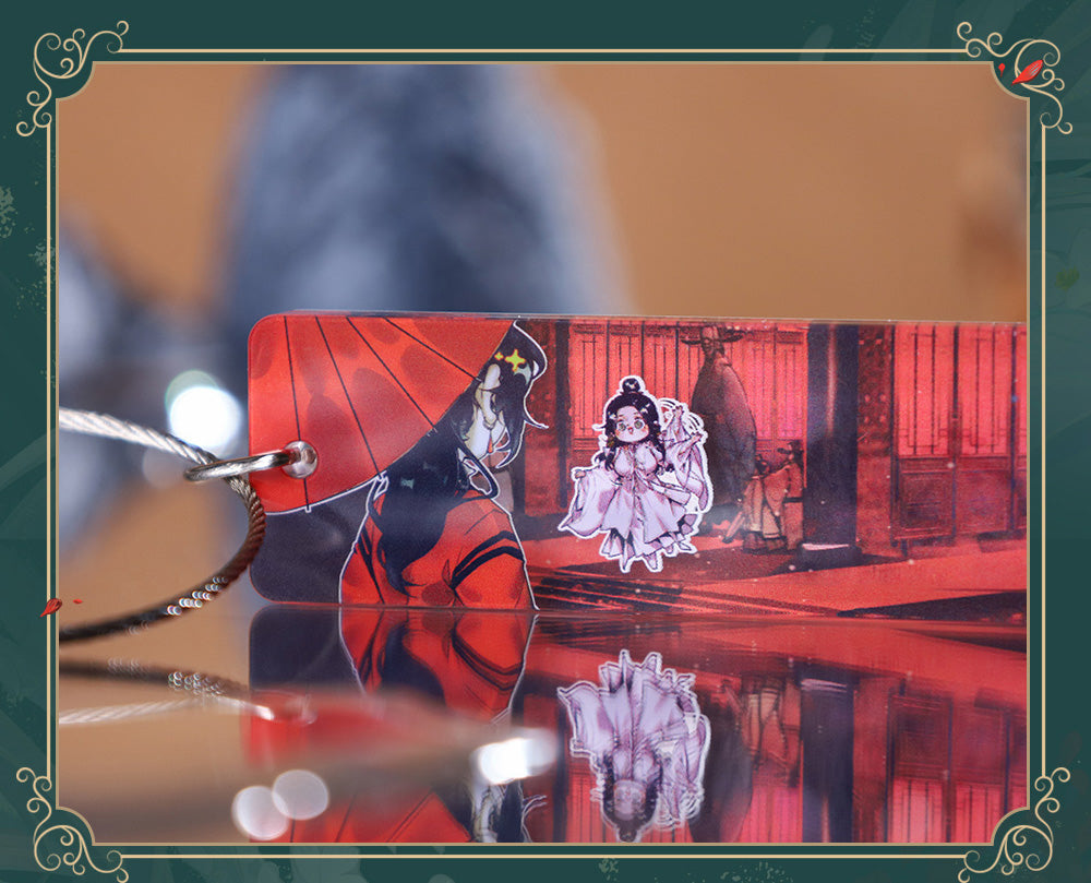 Heaven Officials Blessing Keychians,Acrylic Keyring Keychains,Tian Guan Ci Fu Animation Peripheral Products