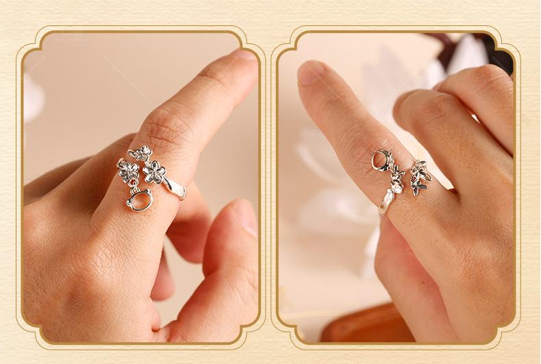 Heaven Officials Blessing Ring，925 Silver Ring，Ring Promise Rings For Her，Tian Guan Ci Fu Animation Peripheral Product