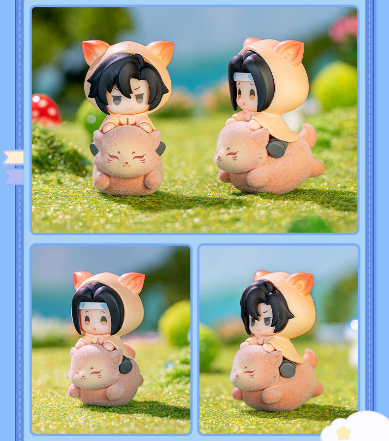 Mo Dao Zu Shi Q-Version Mini Figures Blind Box, Desktop Ornaments, PVC Collectible Figurines, 4cm