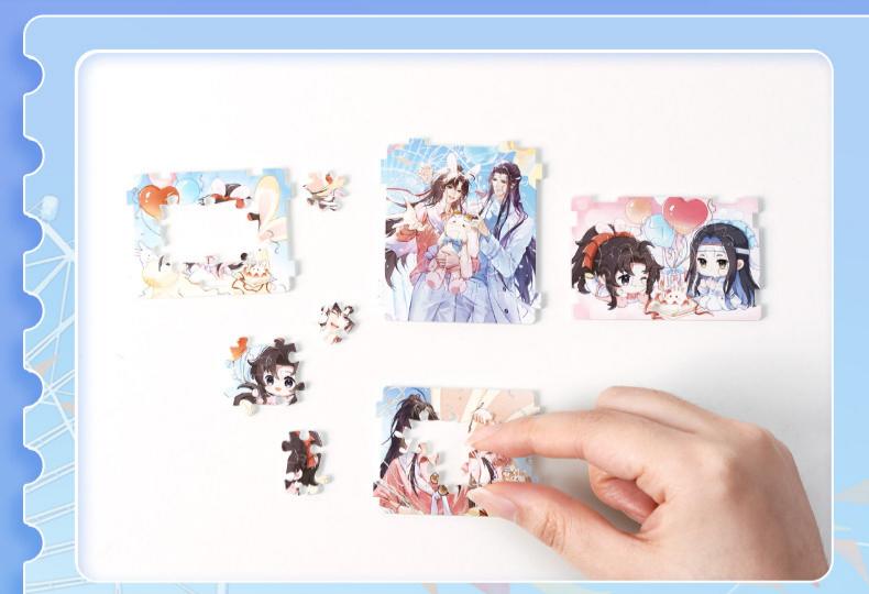 Mo Dao Zu Shi 3D Puzzle Music Box, Hand Crank Musical Mechanism, 32 Pieces Jigsaw Desktop Ornament