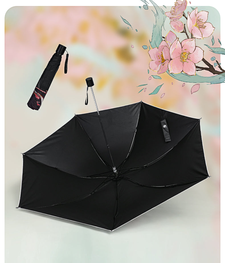 Heaven Officials Blessing Portable Umbrella，Tian Guan Ci Fu Lightweight Portable Compact Umbrellas，Hua Cheng&Xie Lian Animation Peripheral Products