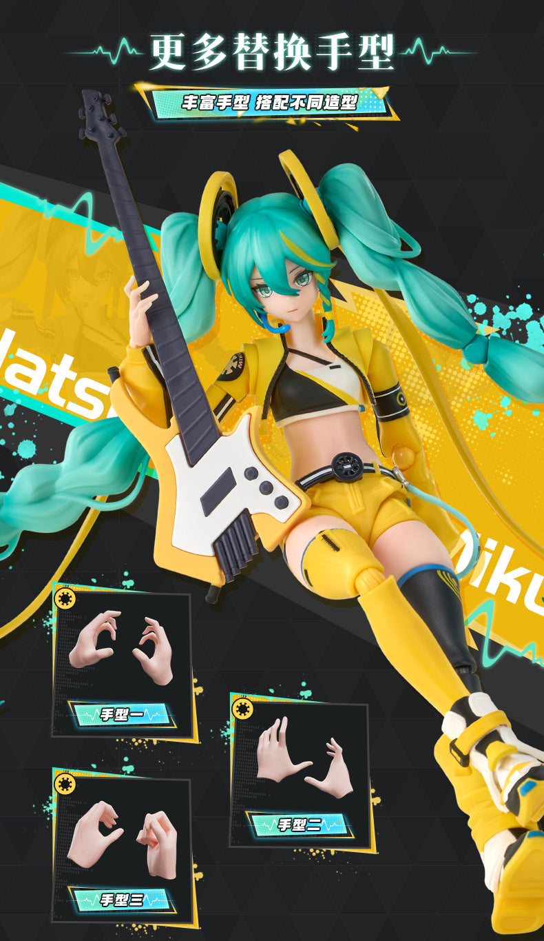 Hatsune Miku Building Block Dolls, Building Toys, PVC Doll Ornaments, Desktop Decorations