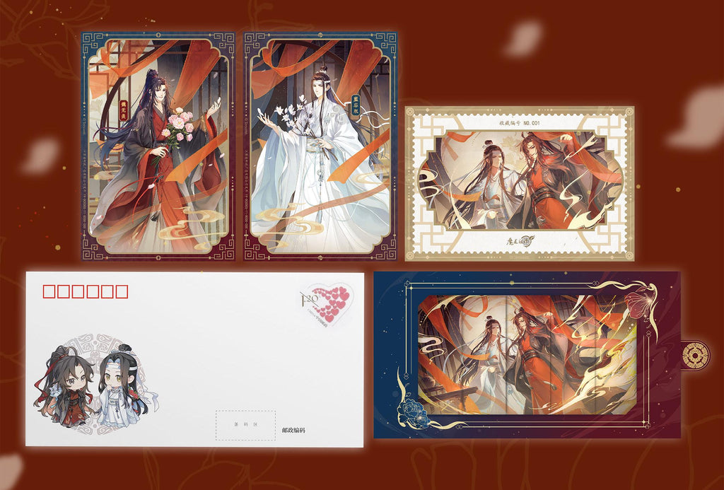 Mo Dao Zu Shi Postcard Set, "Liu Zai Tong Xing" Series，Co-Produced By China Post