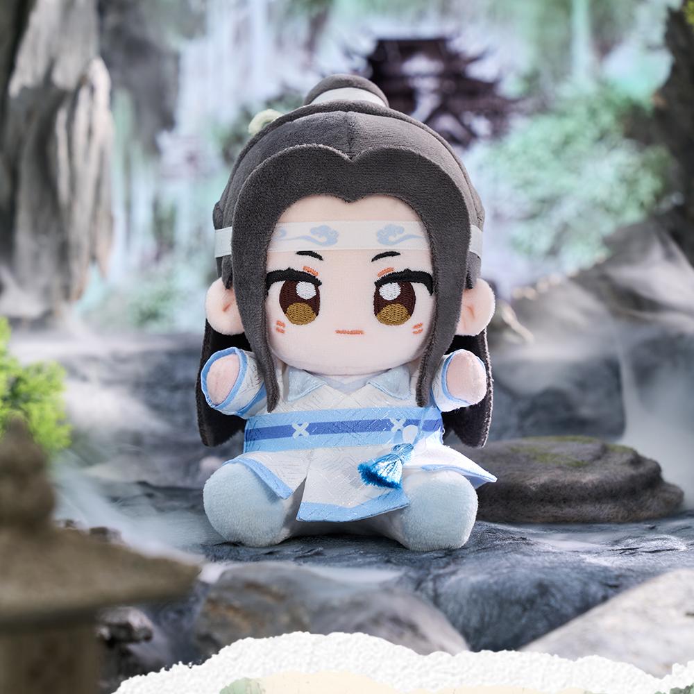 Mo Dao Zu Shi Plush Doll, 15cm Animation Character Collectibles, Polyester Fiber Sitting Style Figures, Decorative Anime Plushies