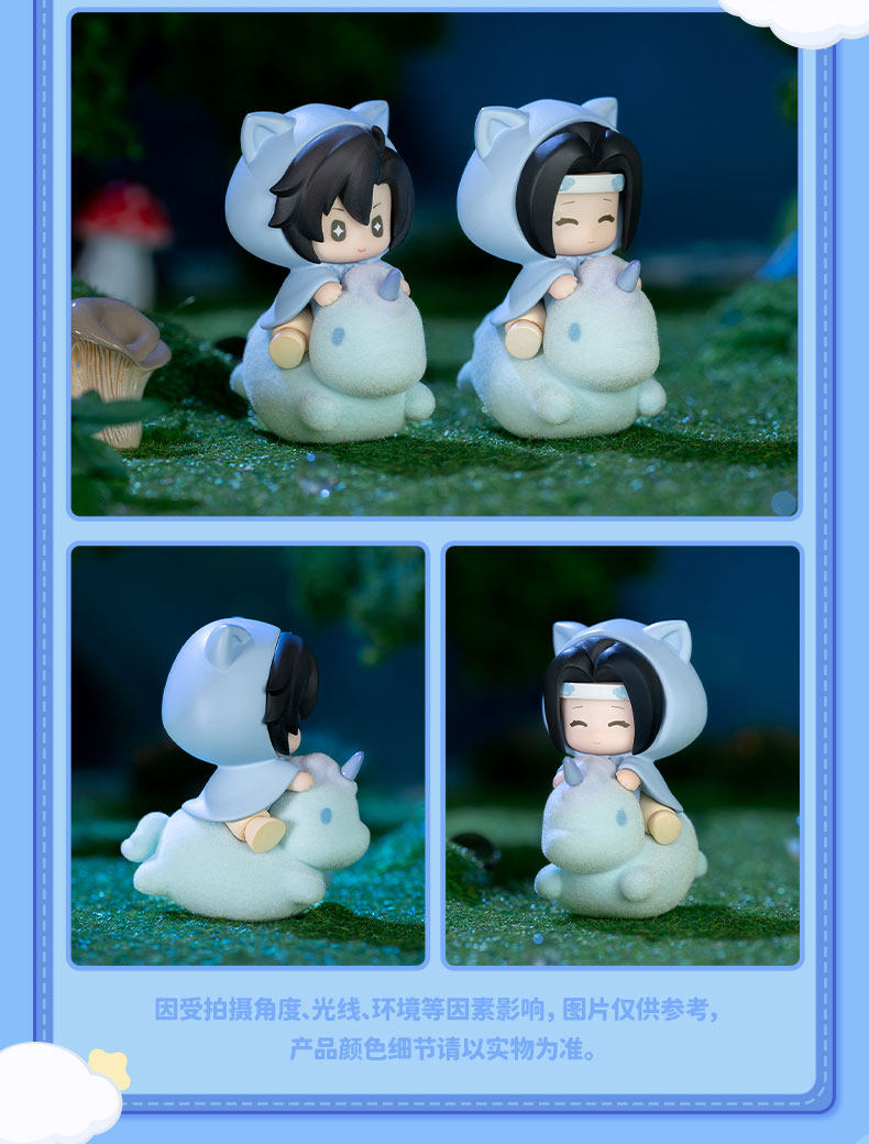 Mo Dao Zu Shi Q-Version Mini Figures Blind Box, Desktop Ornaments, PVC Collectible Figurines, 4cm