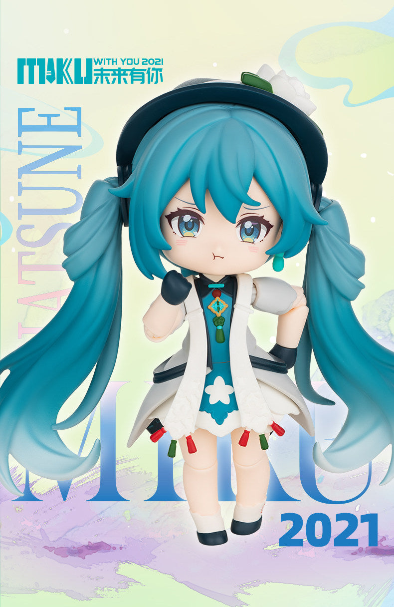 Hatsune Miku Figure, Blind Box, PVC, Movable Joints, Desktop Decoration, Approx. 10cm, Building Block Doll