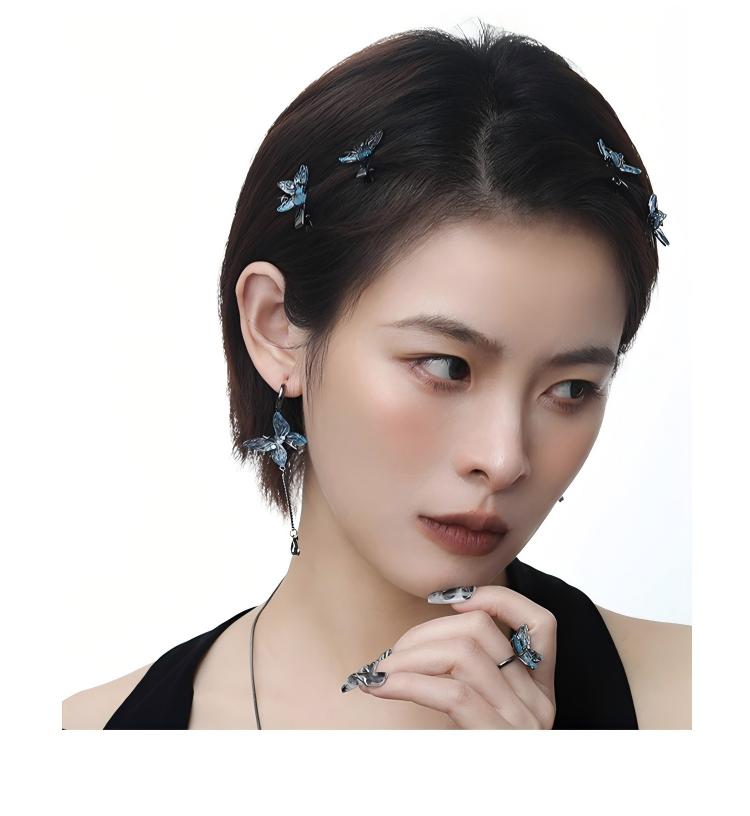 Heaven Officials Blessing Ice Blue Butterfly Jewelry Collection