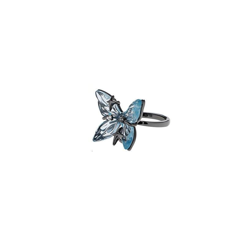 Heaven Officials Blessing Ice Blue Butterfly Jewelry Collection