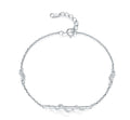 Mo Dao Zu Shi Chenqing Flute S925 Sterling Silver Bracelet ,Wei Wuxian Inspired, Crystal Zirconia Accents, Adjustable Chain 18.6cm, Wing Charm Details, S925 Silver