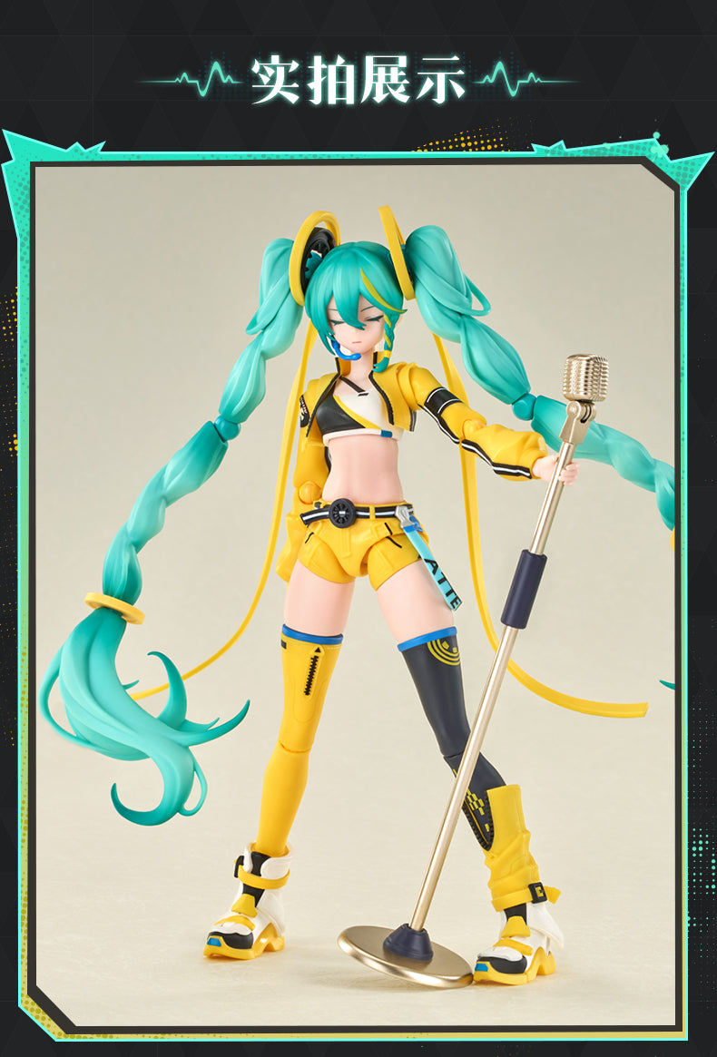 Hatsune Miku Building Block Dolls, Building Toys, PVC Doll Ornaments, Desktop Decorations