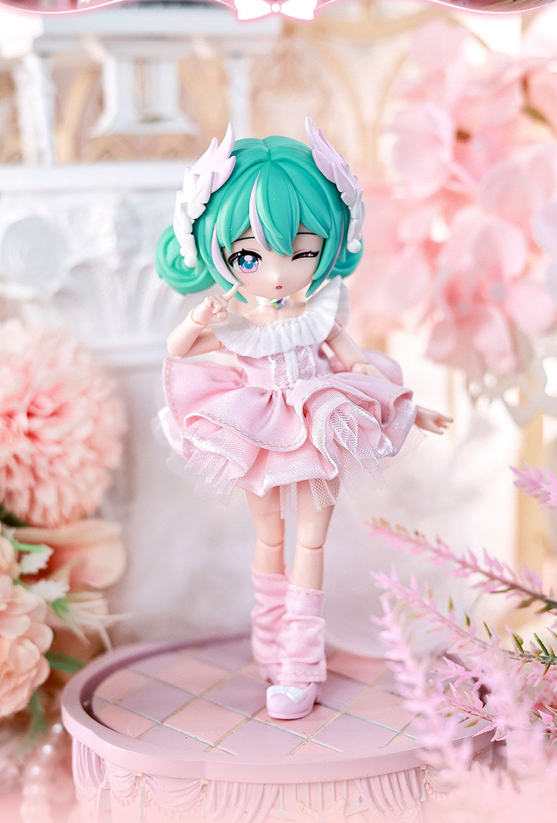Miku Blind box figure, movable joints, approximately 14cm, desktop decoration, building block figure