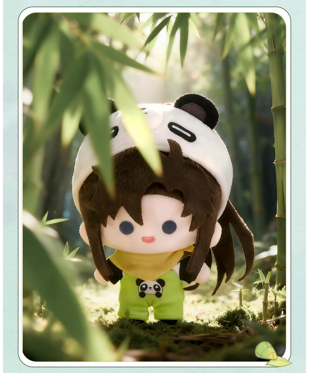 Mo Dao Zu Shi Plush Keychains with Panda Hat, Detachable Clothing, Backpack Accessories Pendants, 15cm Tall
