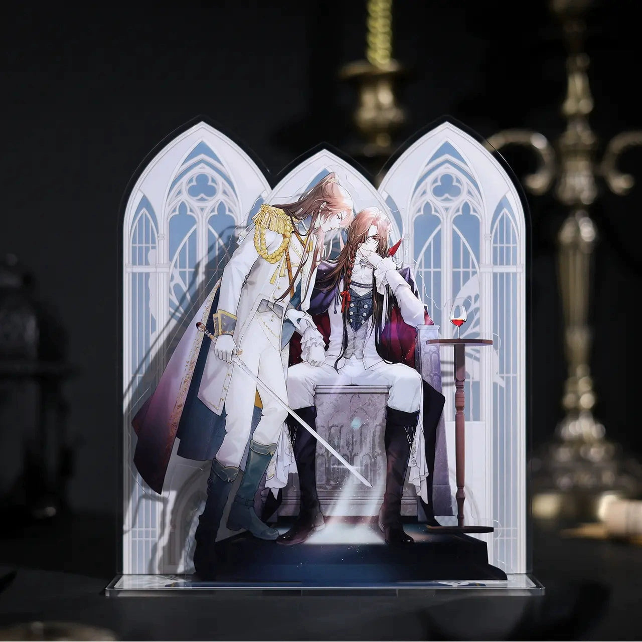 Heaven Official'S Blessing Figure Standing Ornaments，Tian Guan Ci Fu Desktop Decorationanimation Peripheral Products（HUI GUANG Wang ZUO）