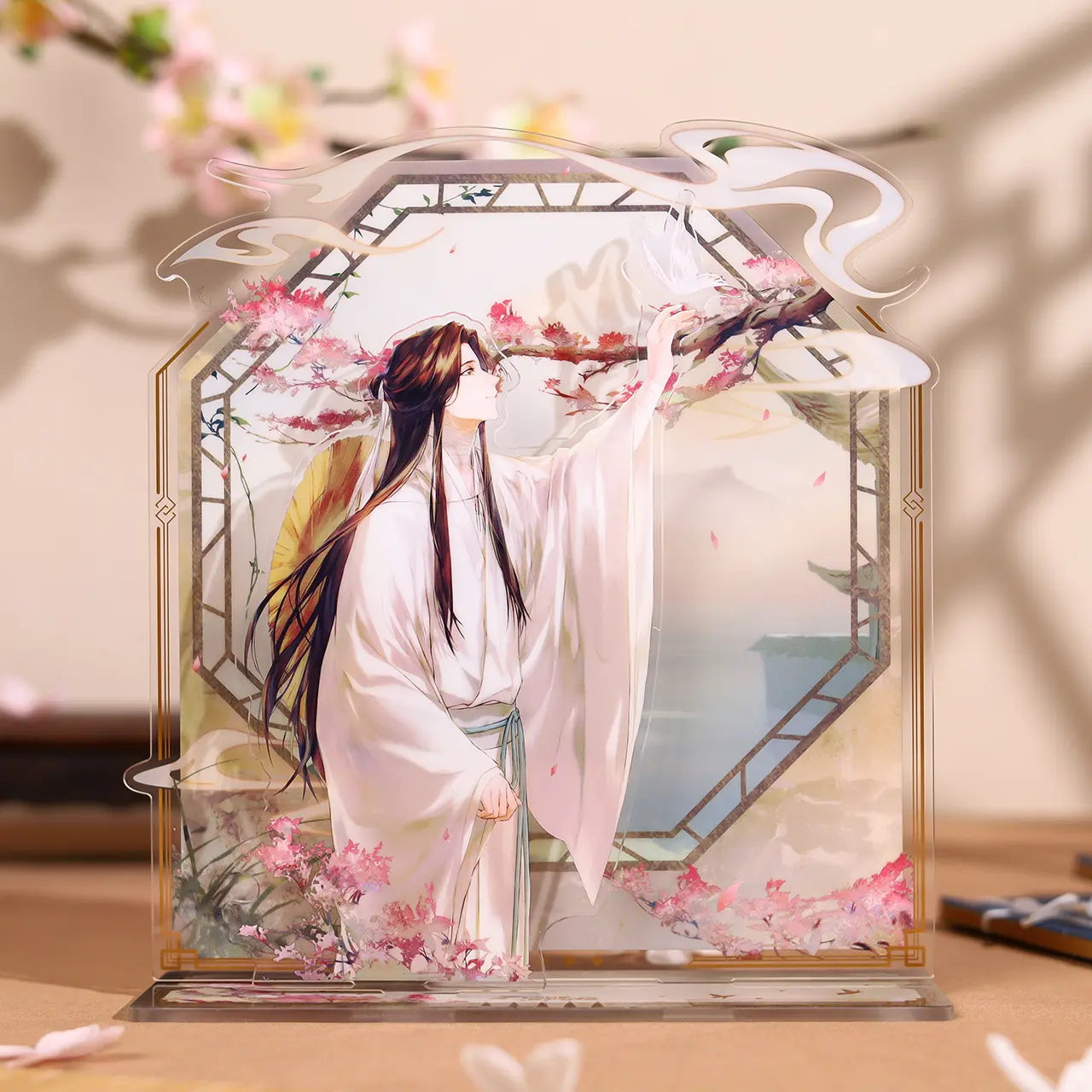 Heaven Official'S Blessing Figure Standing Ornaments，Tian Guan Ci Fu Desktop Decorationanimation Peripheral Products (Wang Die Yi Qing)