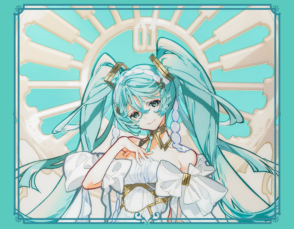 Hatsune Miku Acrylic Standee Desktop Ornament 28x35 cm,Large Acrylic Figure, Anime Character, Decorative Stand Base, Detailed Artwork, Collector's Display