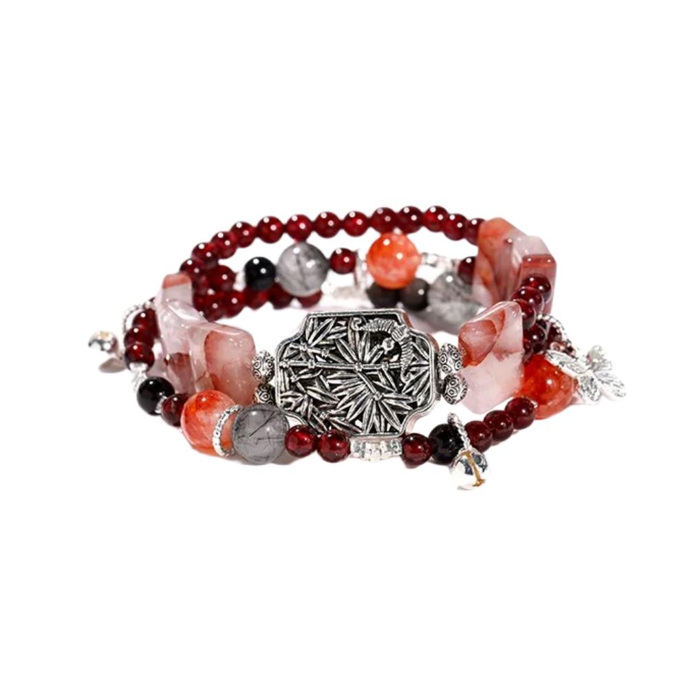 Heaven Officials Blessing Lucky Bracelet, Multi-Strand Beaded Bracelet with Natural Gemstones