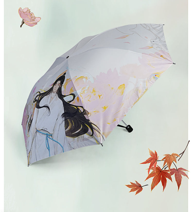 Heaven Officials Blessing Portable Umbrella，Tian Guan Ci Fu Lightweight Portable Compact Umbrellas，Hua Cheng&Xie Lian Animation Peripheral Products