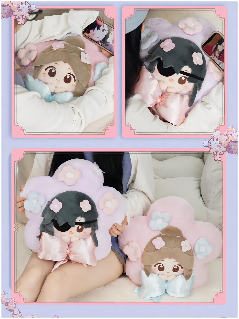 Heaven Officials Blessing Throw Pillow，Cushions，Tian Guan Ci Fu Plush Pillow Animation Peripheral Products