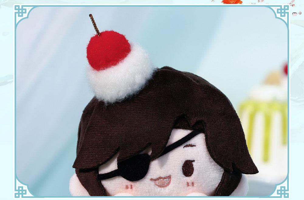 Heaven Officials Blessing Cupcake Plush Keychain Backpack Charm | 2 Styles Available, Anime Character Design, 100mm Size, Ball Chain Included, Collectible Figure