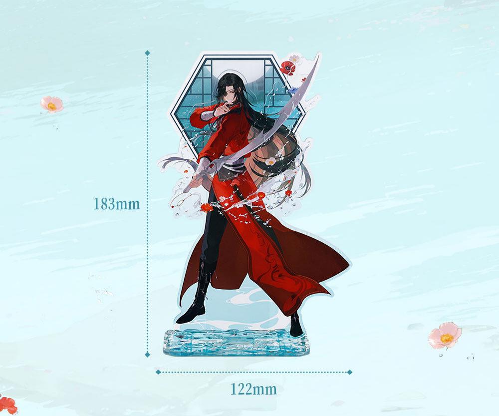 eaven Officials Blessing Acrylic Standee Desktop Ornament,183 x 122mm Size, Two Styles Available, Hexagonal Frame Design