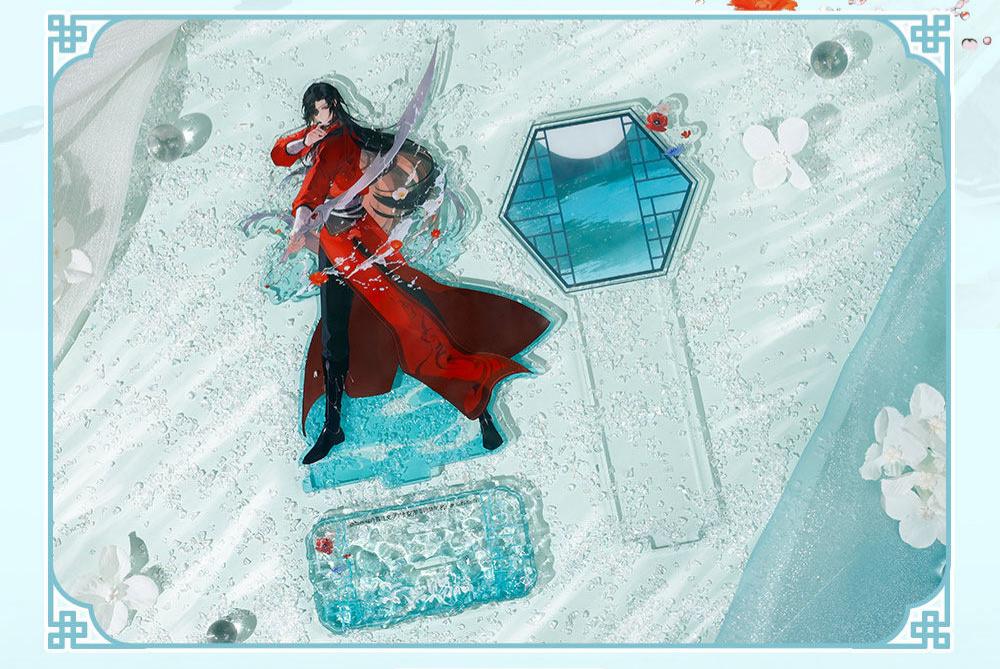 eaven Officials Blessing Acrylic Standee Desktop Ornament,183 x 122mm Size, Two Styles Available, Hexagonal Frame Design
