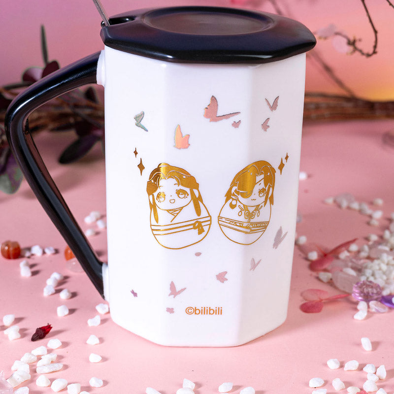 Heavenly Official'S Blessing Ceramic Cup，Huacheng&Xielian 350ml Water Cup，Animation Peripheral Products