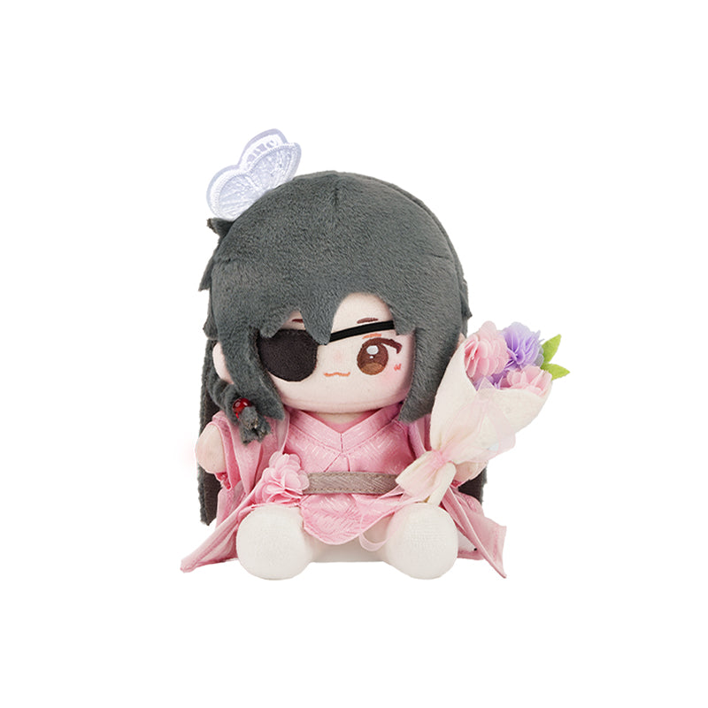 Heaven Officials Blessing Anime Plush Dolls, 15cm Soft Polyester Fiber Figures, Decorative Sitting Style Collectibles with Posable Hands