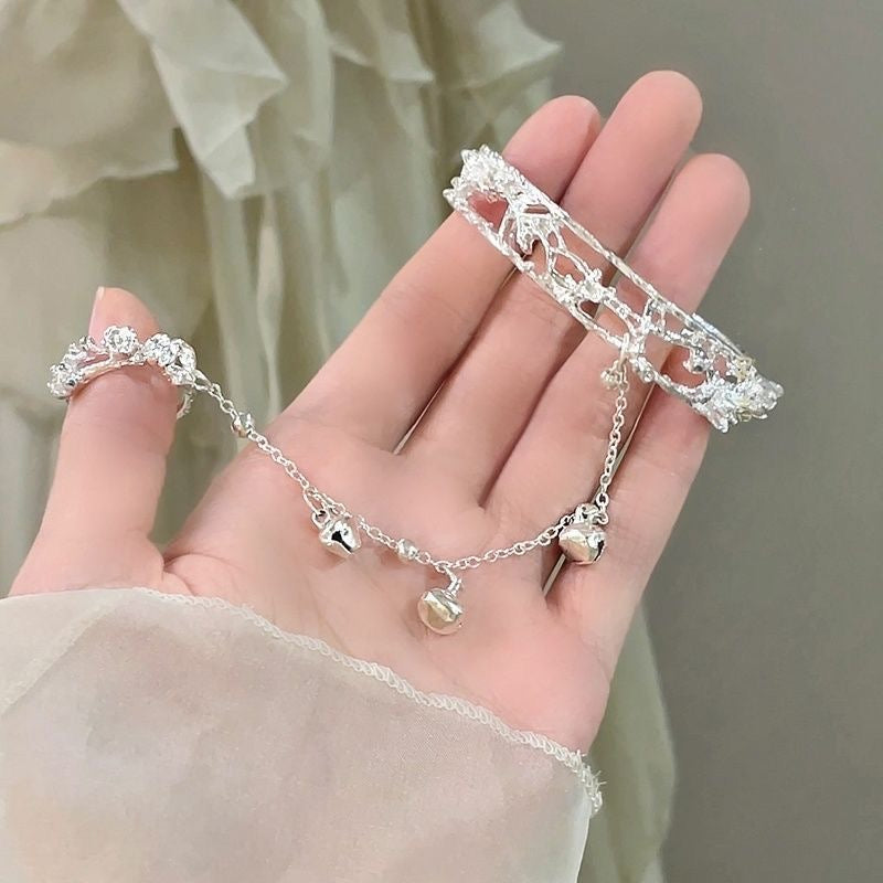 Heaven Officials Blessing Butterfly Bell Bracelet with Ring