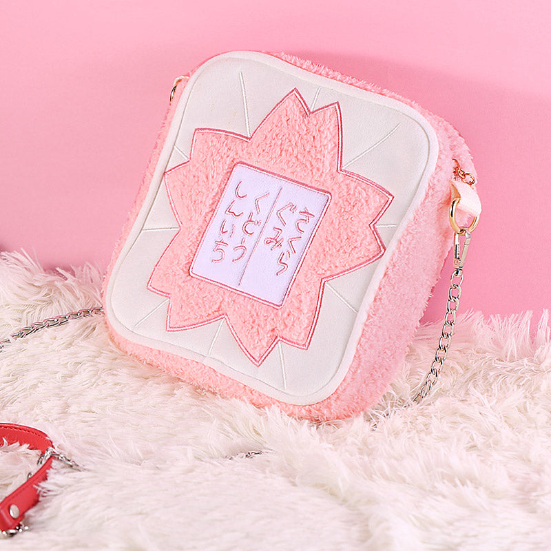 Detective Conan Plush backpack，Chain bag, shoulder bag