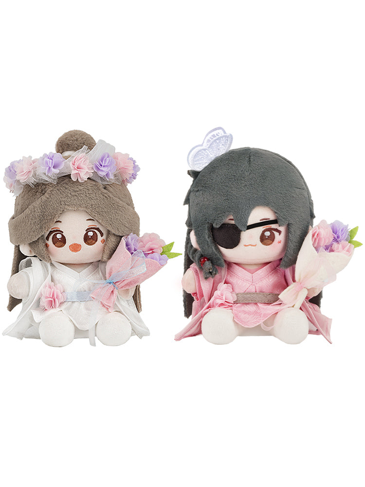 Heaven Officials Blessing Anime Plush Dolls, 15cm Soft Polyester Fiber Figures, Decorative Sitting Style Collectibles with Posable Hands