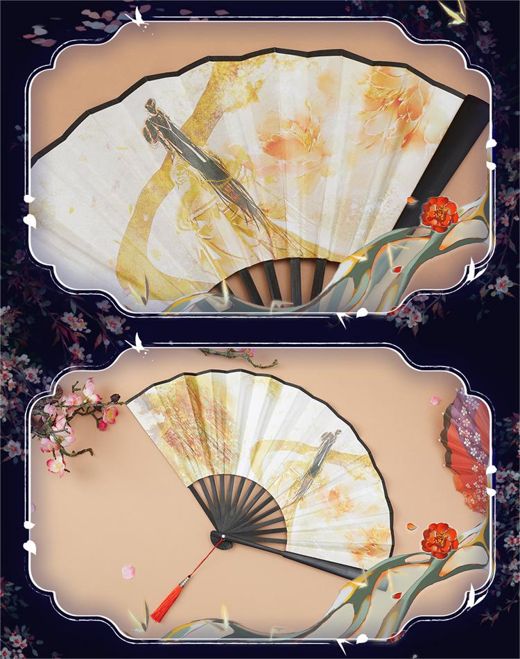 Heaven Official'S Blessing Folding Fan，San Lang&Xie Lian，Tian Guan Ci Fu，Animation Peripheral Products