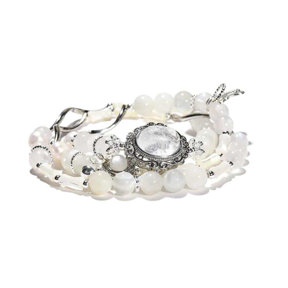 Heaven Officials Blessing Lucky Bracelet, Multi-Strand Beaded Bracelet with Natural Gemstones