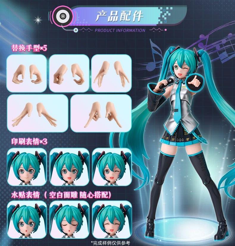 Hatsune Miku Building Block Dolls, Building Toys, PVC Doll Ornaments, Desktop Decorations