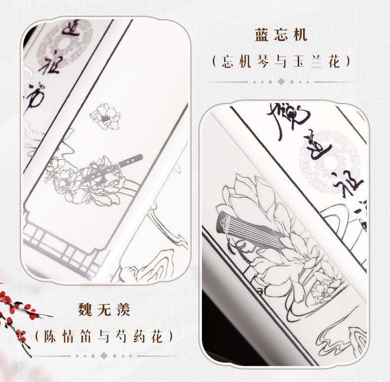 Mo Dao Zu Shi Ceramic Cup，Wei Wuxian&Lan Wangji 350ml Water Cup，Animation Peripheral Products
