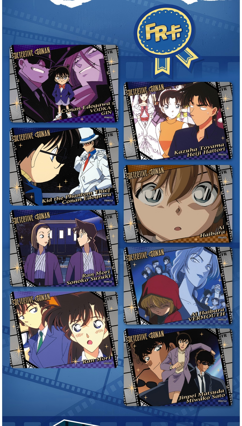 Detective Conan Cards, Collectible Cards, Blind Box（1 box (90 sheets/18 packs) Part 6
