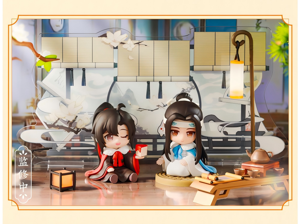 Mo Dao Zu Shi Figure, Q Version Desktop Decoration, Wei Wuxian&Lan Wangji Collectible “Yun Shen Xie Ying”Series