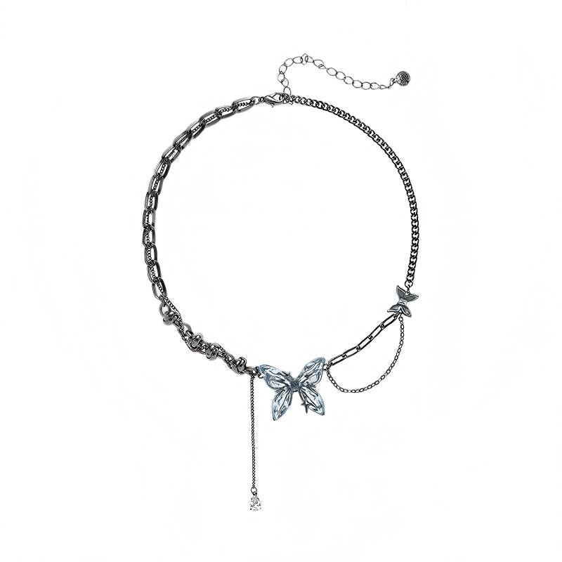 Heaven Officials Blessing Ice Blue Butterfly Jewelry Collection