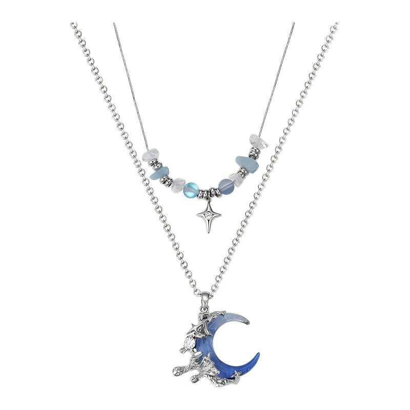 Heaven Officials Blessing Blue Moon Jewelry Collection，Crescent Moon Design, Celestial Style, Multiple Styles