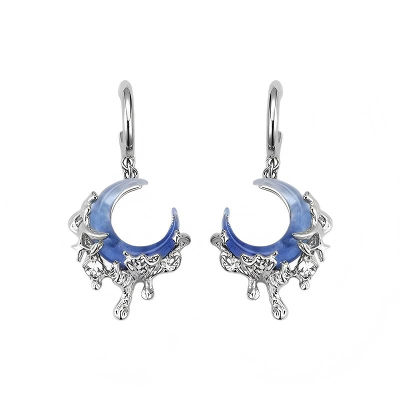 Heaven Officials Blessing Blue Moon Jewelry Collection，Crescent Moon Design, Celestial Style, Multiple Styles