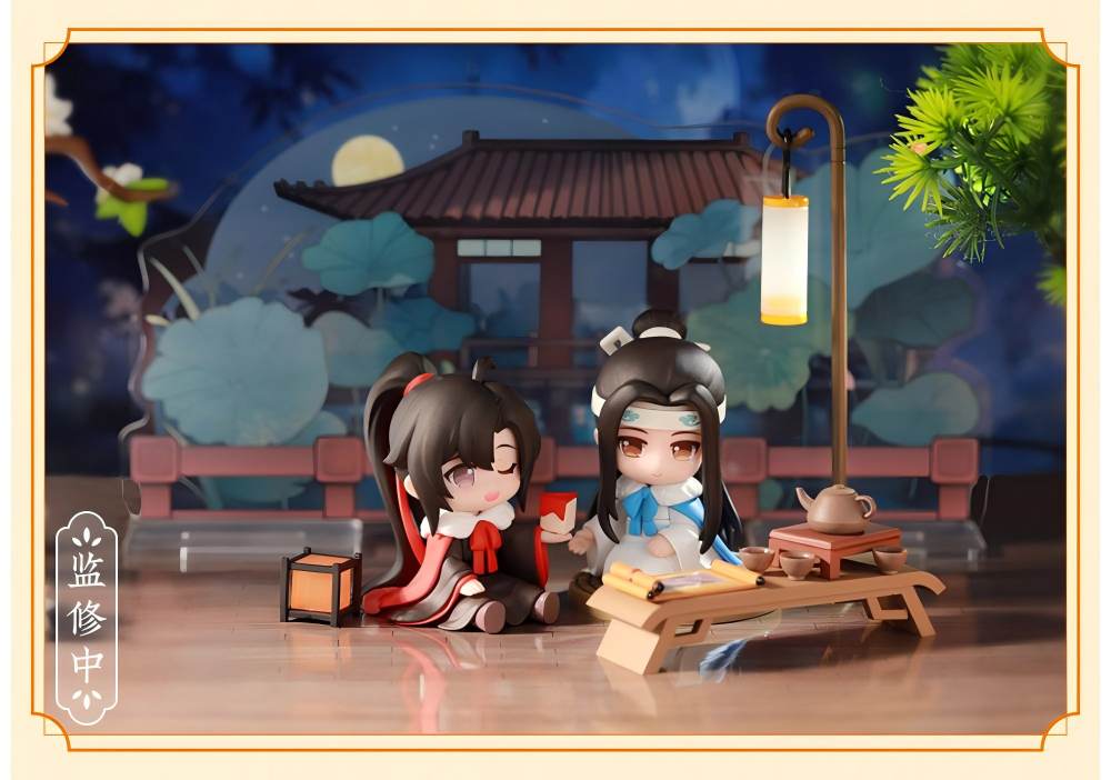 Mo Dao Zu Shi Figure, Q Version Desktop Decoration, Wei Wuxian&Lan Wangji Collectible “Yun Shen Xie Ying”Series