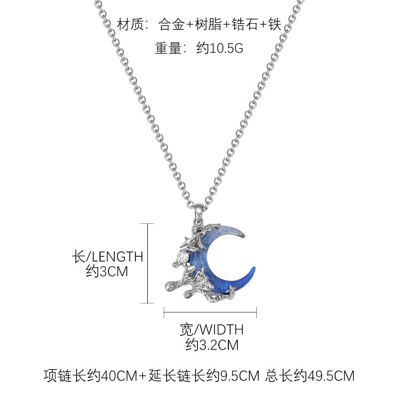 Heaven Officials Blessing Blue Moon Jewelry Collection，Crescent Moon Design, Celestial Style, Multiple Styles
