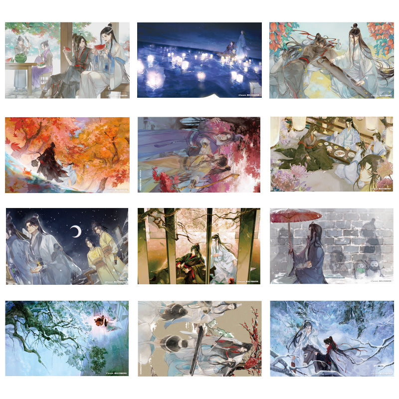 Mo Dao Zu Shi Postcard，Wei Wuxian&Lan Wangji 24pcs，Animation Peripheral Products
