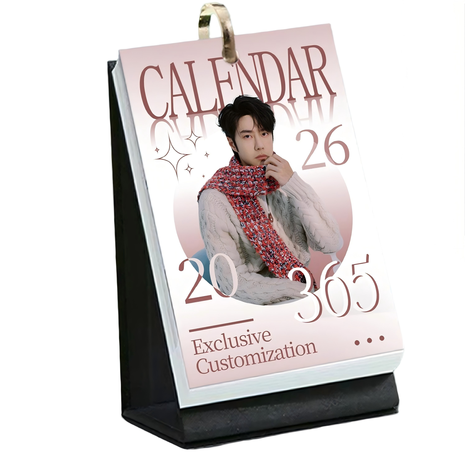 The Untamed "BJYX"Desk Calendar, Chinese and English desk calendar，2026 Desk Calendar, 365 Page（Wang Yibo）