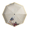 Heaven Officials Blessing Color-Changing Folding Umbrella, 8-Rib Steel Frame, Auto Open and Close, Rain-Sensitive Hidden Pattern