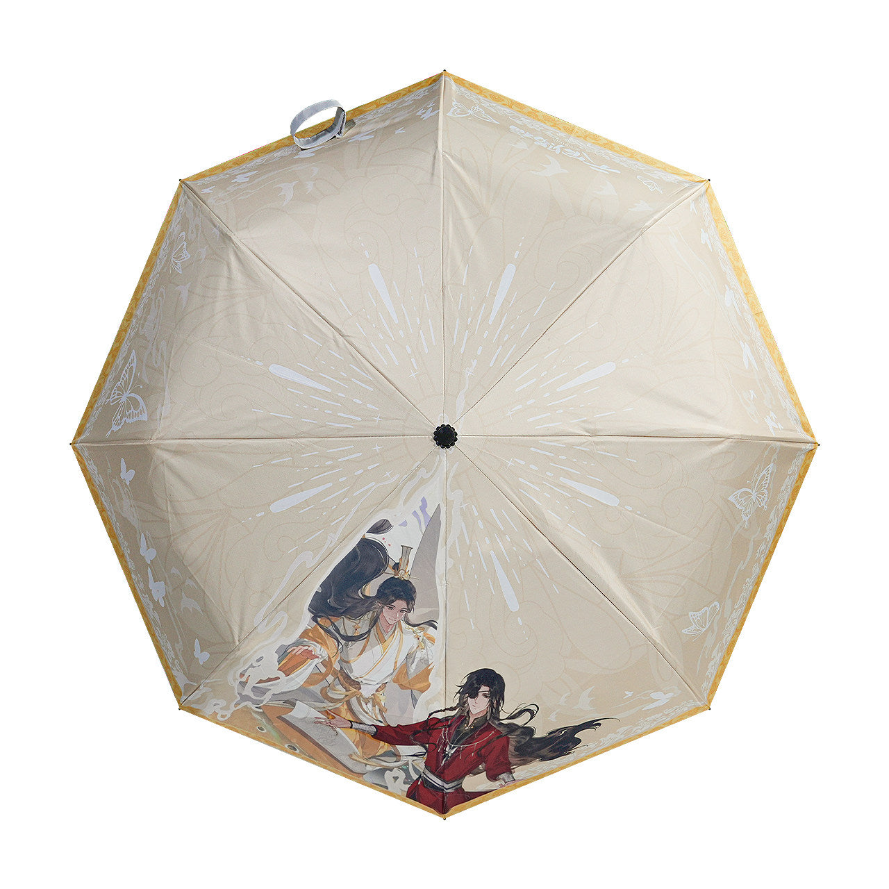 Heaven Officials Blessing Color-Changing Folding Umbrella, 8-Rib Steel Frame, Auto Open and Close, Rain-Sensitive Hidden Pattern