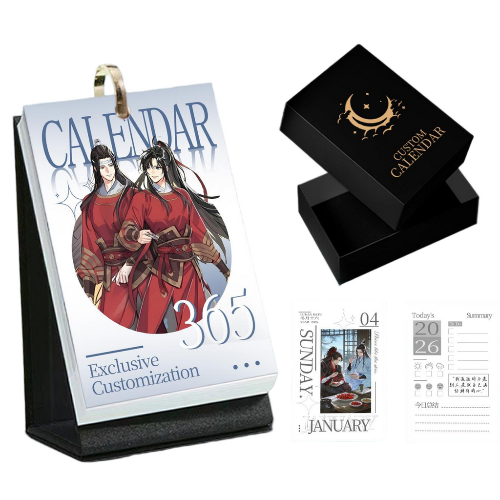 Mo Dao Zu Shi Desk Calendar, 2026 Desk Calendar, mdzs 365 Page Calendar