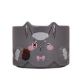 Mo Dao Zu Shi Anime Rabbit Ceramic Cup 300ml Stackable，Two Styles: White & Gray, Stackable Design, 7.5cm Height, Anime Character Art, Ceramic Material