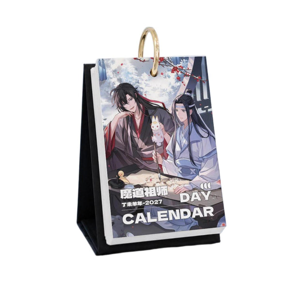 Mo Dao Zu Shi 2027 Desktop Day Calendar 365 Pages，One Page per Day, HD Print on Specialty Paper, Chinese & English, Two Styles Available, 10 x 15 cm Pages