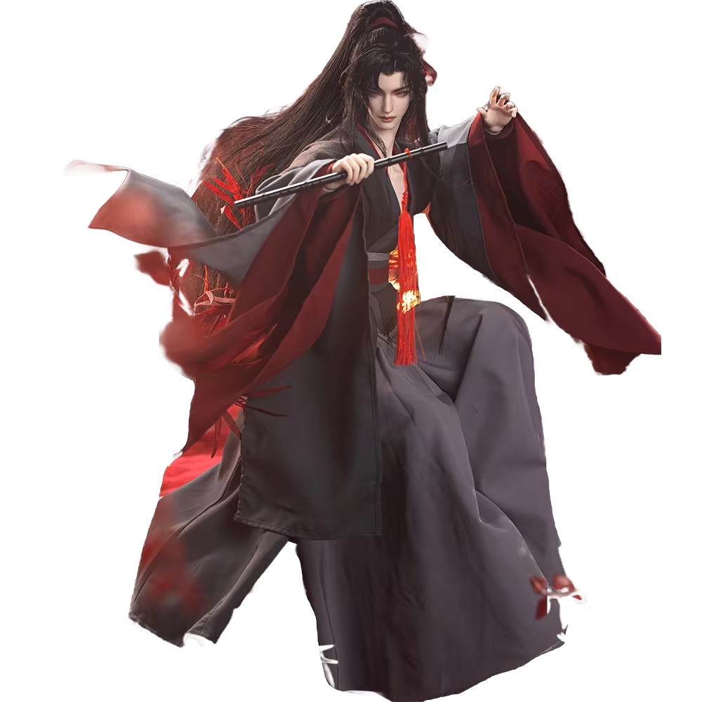 Mo Dao Zu Shi Wei Wuxian Special 4th Edition BJD Ball-Jointed Doll, 50cm, Complete Set with Outfit, Wig, and Accessories