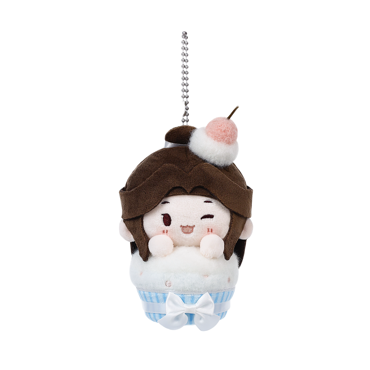 Heaven Officials Blessing Cupcake Plush Keychain Backpack Charm | 2 Styles Available, Anime Character Design, 100mm Size, Ball Chain Included, Collectible Figure